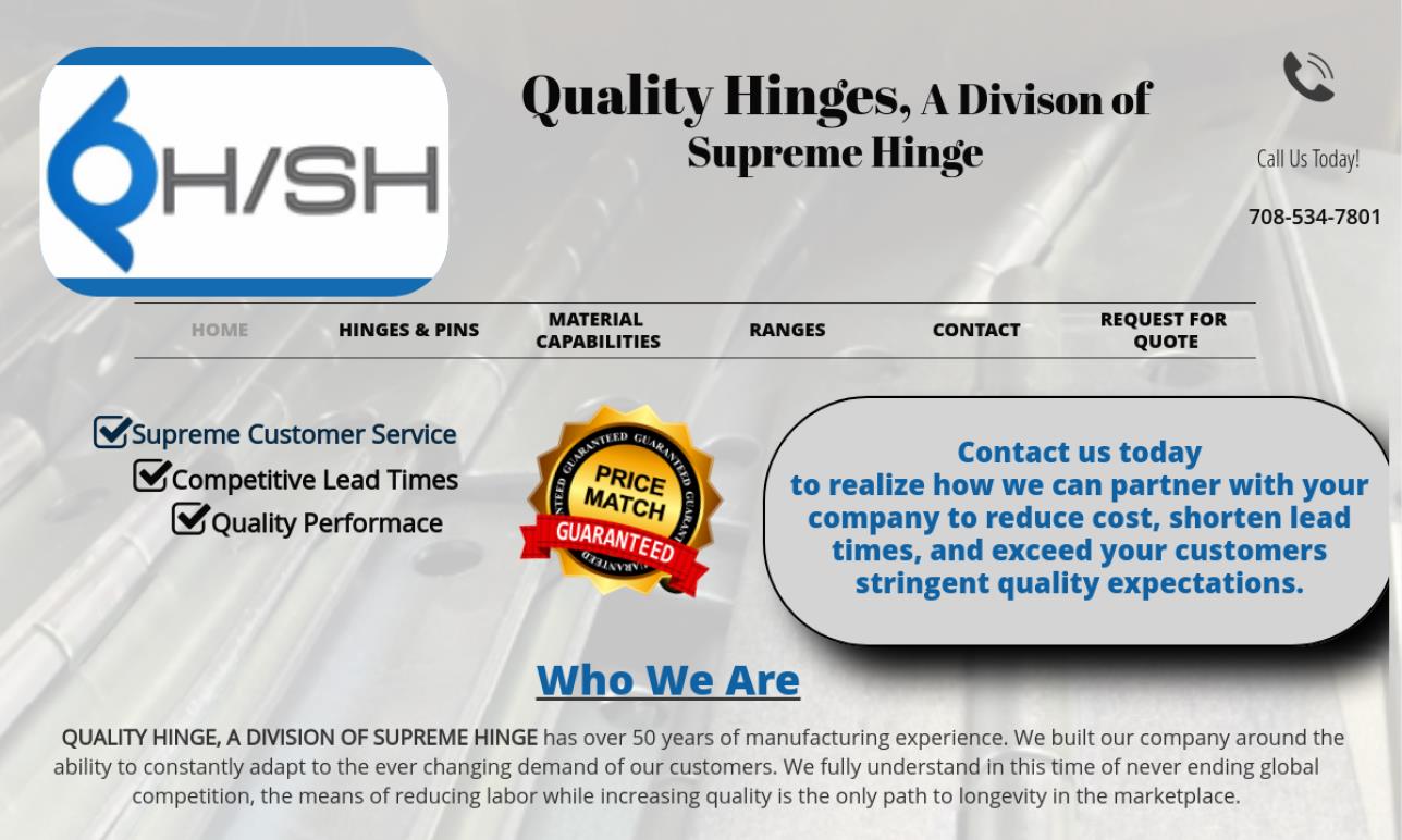 Quality Hinges, Inc. Hinge Manufacturers
